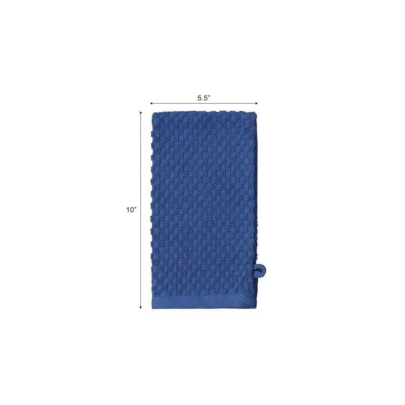 Cotton Craft Guantes Baño Exfoliantes Juego Toalla Tela Gofre Spa