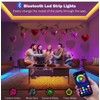 Leeleberd 100ft Led Strip Lights RGB Music Sync Color Changing
