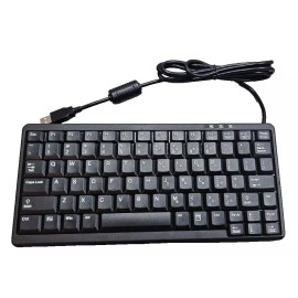 TG3 Electronics USB Keyboard KBA-TG82-US-U, 82 Key, USB, Low Profile, Black, NEW