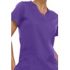 MediChic Women's V-Neck Scrub Top - 3-Pocket, 4-Way Stretch, Comfortable