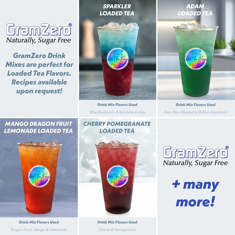GramZero 2GO Sticks - Variety Pack, Zero Calorie Sugar Free