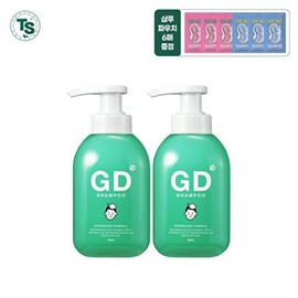 TS TS GD Shampoo 400ml x 2 + GD Shampoo Poboy 6g x 3 + GD Shampoo Pogirl 6g x 3 / 티에스 TS지디샴푸 400mlx2개+지디샴푸 포보이 6gx3개+지디샴푸 포걸 6gx3개