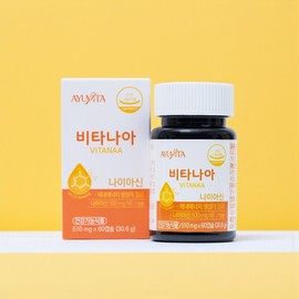 VITANAA High Dose Vitamin B3 Niacin 60 Capsules / 비타나아 고용량 비타민 B3 나이아신 60캡슐