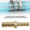 Hose Connector Reducer Brass Beard Straight Connector 8mm to 6mm