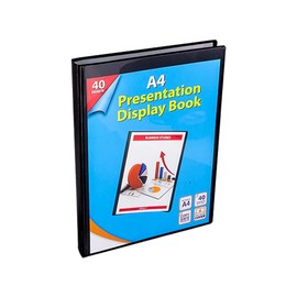 2 UR DOOR A4 Display Presentation Book - 40 Pockets, 80 Views Portfolio - Acid-Free Copy Safe, Durable PP Material Polly Pocket - Plastic Wallets Folder Project Book (Pack of 1)