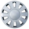Brighter Design Set of 4 17" Silver 10 Spoke Hubcaps