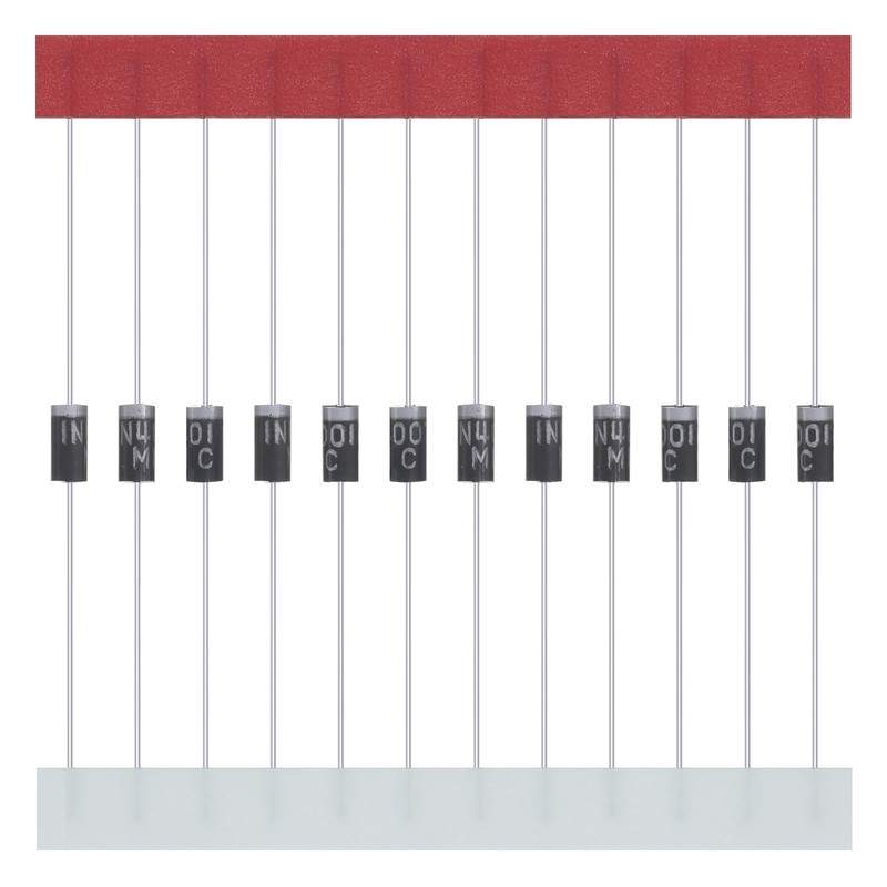 ALLECIN 150Pcs 1N4001 Rectifier Diode 1A 50V 1N4001G 4001 Silicon