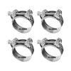 T Bolt Hose Clamps，4 Pieces 52-55MM Durable Exhaust Clamp Set,