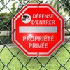 2 x Aluminium Privacy Property Signs, 20 x 20 cm