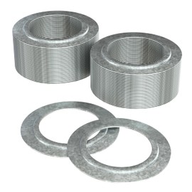 OHLECTRIC Reducing Washer 1½ × ½ Inches (50 Pack) Heavy Duty Galvanized Steel, Silver, Flat Washer, cULus Listed, Reduce Oversized Openings of Metal Outlet Box