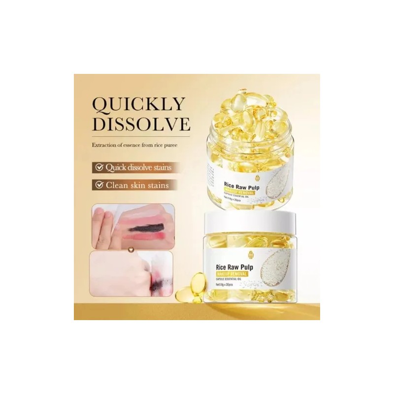 Bioaqua Cápsulas Desmaquillantes Aceite Arroz 35pz