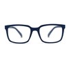SA106 Stylish Matte Finish Rectangle Plastic Reading Glasses Blue +3.25