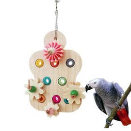 Wooden Educational Parrot Bird Toy.