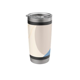 Retro Geometrical Shapes Minimalist Art Stainless Steel Insulated Tumbler