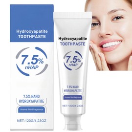 120g Hydroxyapatite Toothpaste,Hydroxyapatite Toothpaste for Enamel Protection,Fluoride-Free Formula with Gentle Mint,Protection for Sensitive Teeth,Long-Lasting Fresh Breath,Whitening Toothpaste