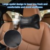 Auto Nackenkissen Kopfstütze, Pu-Leder Weichheit Autokopfstütze, Auto-Nackenkissen Aus Leder und