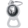 Kitty Cat Crescent Moon Bottle Opener Keychain