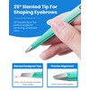 Expert Slant Tip Tweezers with Leather Case, GlamTweeler Sharp &