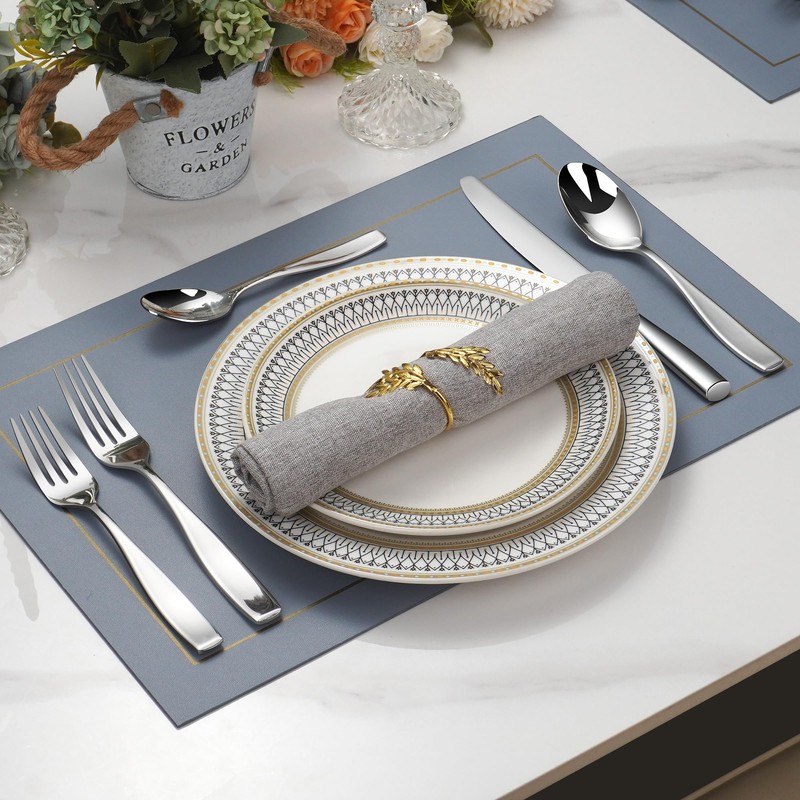 40 Piece Stainless Flatware Sets for 8, 18/10 Heavy Stainless
