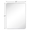 GRACTO 30 x 40'' Chrome Rectangle Bathroom Vanity Mirror for