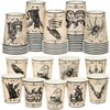 48 Pcs Halloween Paper Cups 9 oz Gothic Disposable Cups