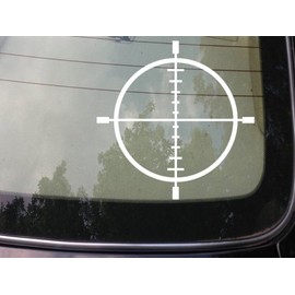 EZ-STIK Crosshairs Scope Decal 5" Choose Color! Vinyl Sticker CH4 Hunting Shooting farmC252