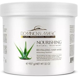 Dominican Magic Nourishing Revitalize Moisturizing Hair Mask with Aloe Vera & Rosemary Extract - Hair Treatment for Damaged and Frizzy Natural Hair, 32 oz