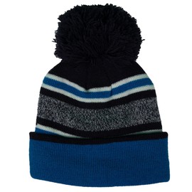 A2Z 4 Kids Boys Hat Scarf Gloves Set Knitted Scarf Beanie Pom Pom Cap Gloves Set Stretchy Durable Stylish Winter Warm Cozy Comfortable Hats Winter Accessories Sets Blue