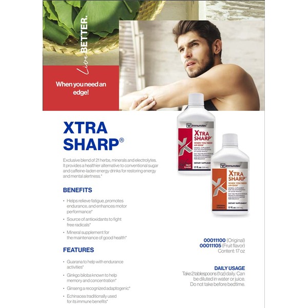 Immunotec Xtra-Sharp Fruit Flavor