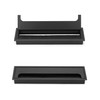 QWORK® Set of 2 desks cable guide rectangular cable passage