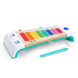 Baby Einstein Baby Einstein Hape Magic Touch Xylophon aus Holz, Musikalisches Spielzeug für Kleinkinder, 2 Spielmodi, über 30 Melodien, Lichter und Lautstärkeregelung, ab 12 Monaten +