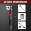 Adjustable Ratchet Wrench, TrumLandy Ratchet Wrench for 6-22mm Screws, High