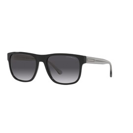 Emporio Armani Men's Ea4163 Sunglasses, Black/Gradient Grey, 56 mm