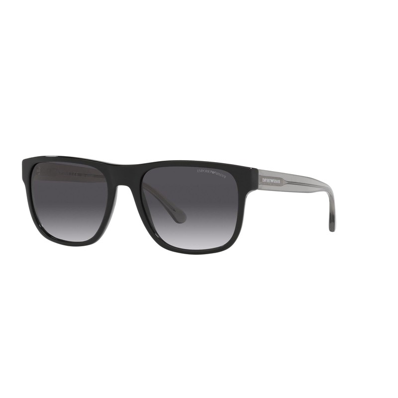 Emporio Armani Men's Ea4163 Sunglasses, Black/Gradient Grey, 56 mm