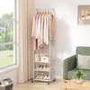 Heavy Duty Clothing Rack with Wheels,Modern Garment Rack with 3