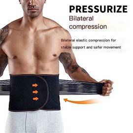 S-5XL Talla Grande Soporte De Espalda Cinturón De Soporte Lumbar Faja De Descompresión De La Columna Vertebral De Los Hombres Alivio Dolor Espalda... 