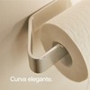 Designfabrik Hamburg Portarotolo carta igienica | Argento | adesivo