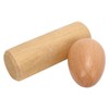 2PCS Wood Egg Shaker Natural Safe Musical Hand Percussion Instrument