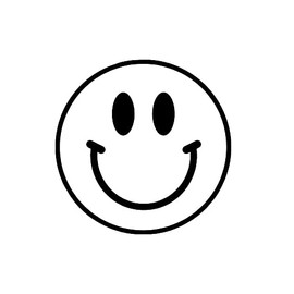 Smiley Face NOK Decal Vinyl Sticker |Cars Trucks Walls Laptop|Black |5.5 x 5.5 in|NOK1464