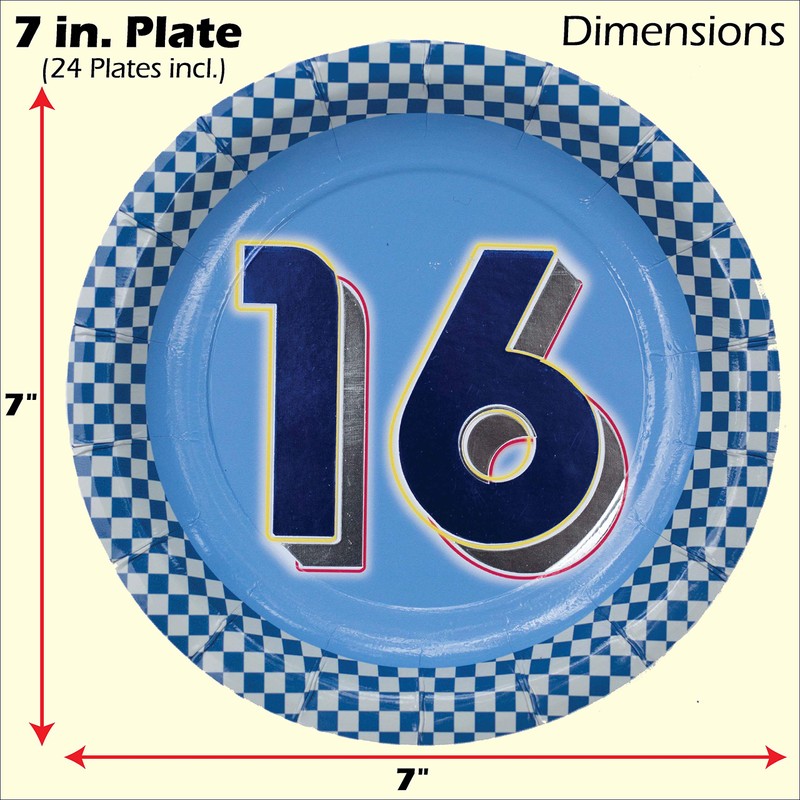 Havercamp Boys 16th Birthday Dessert Plate - 24
