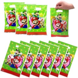 30Pcs Mario Gift Bags Treat Candy Party Bags for Birthday Party Decorations, Mario Themed Party Supplies for Kids Boys Girls
