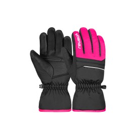 Reusch Unisex Youth Children's Gloves Alan Junior Warm, Windproof, Extra Breathable, Black/Pink, 5