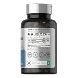 Suplemento De Ácido R-lipoico Horbaach 100 Mg Con Biotina 12