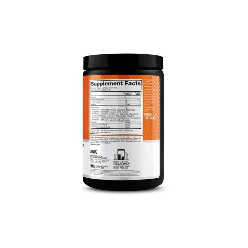 Aminoacidos On Essential Amino Energy 30 Servicios Sabores Sabor Naranja