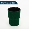 TUCKBOLD Car Trash Can Portable Front Seats Trash Bin Green
