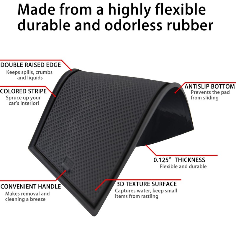 LOCOY Center Console Liner for Nissan Rogue Accessories 2021-2024 2025