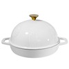 Flavehc Bread Oven Cast Iron Bread Dutch Oven with Cloche