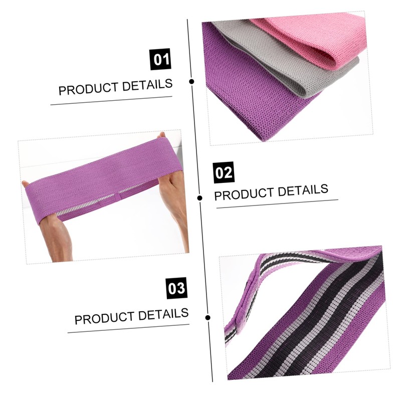 BESPORTBLE Hip Resistance Band Set Adjustable Fabric Squat Bands for