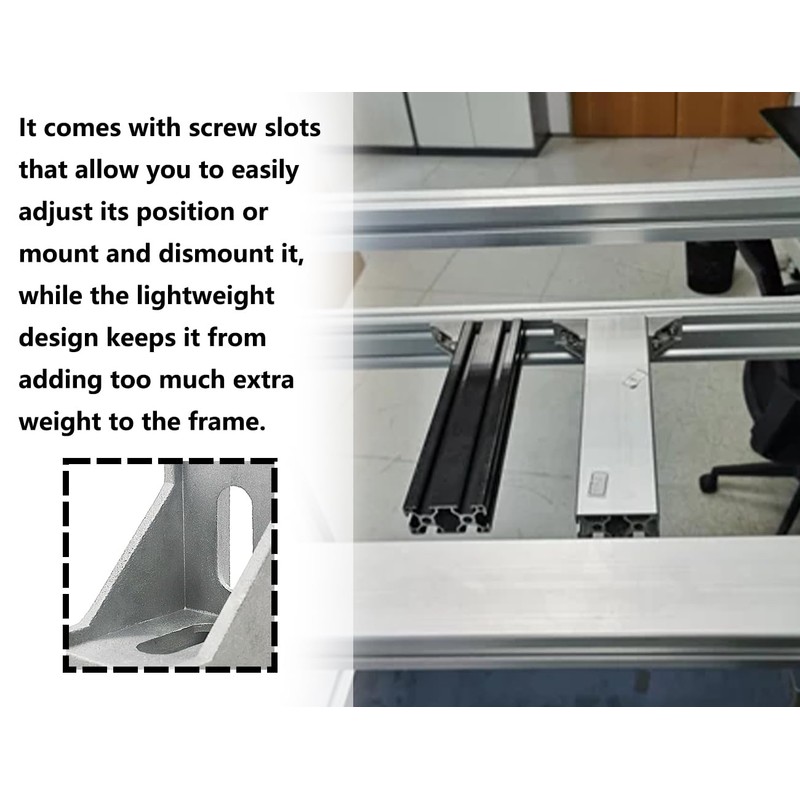 KAPSING Angle Connectors 40 x 40 mm Mounting Material 90