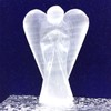 Nelson Creations, LLC 2 Inch Selenite Guardian Angel Figurine Hand-Carved